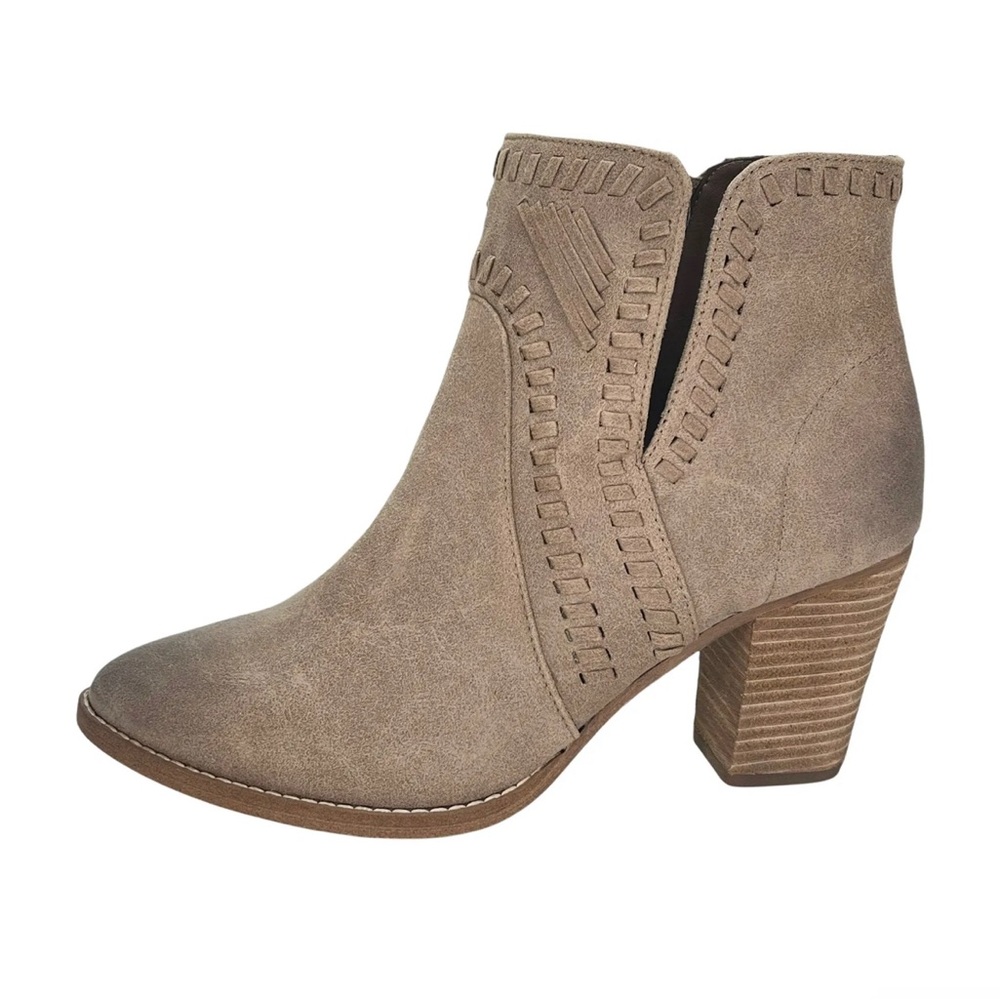 Zigi Soho Halyn Taupe Chelsea Brown Boho Ankle Bootie Size 7 NEW!